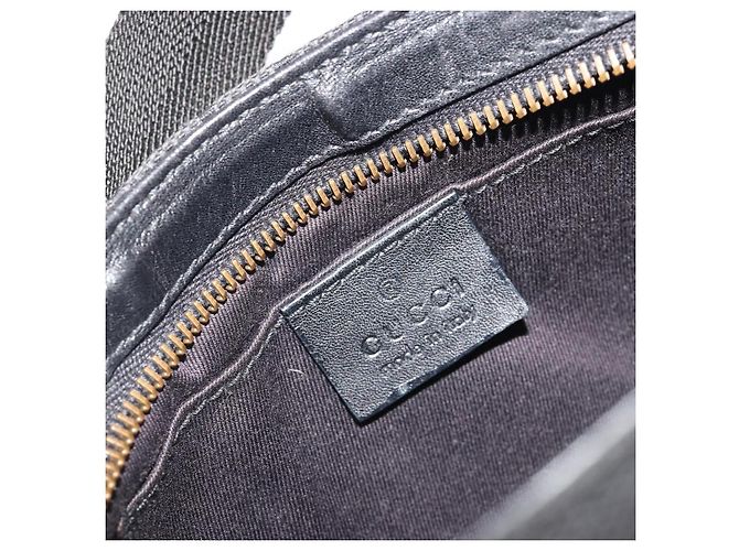 Borsa GUCCI GG Canvas Nera Oro 106644 Auth mr2539A Nero D'oro - vista 18