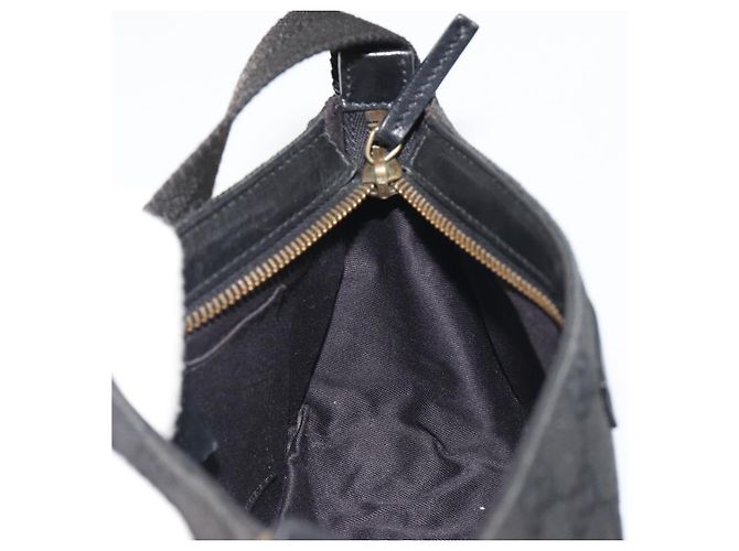 Borsa GUCCI GG Canvas Nera Oro 106644 Auth mr2539A Nero D'oro - vista 19