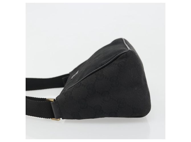 Borsa GUCCI GG Canvas Nera Oro 106644 Auth mr2539A Nero D'oro - vista 4