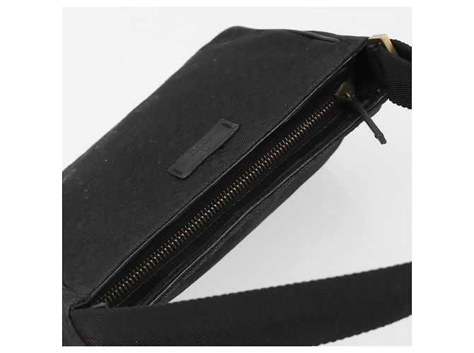 Borsa GUCCI GG Canvas Nera Oro 106644 Auth mr2539A Nero D'oro - vista 6