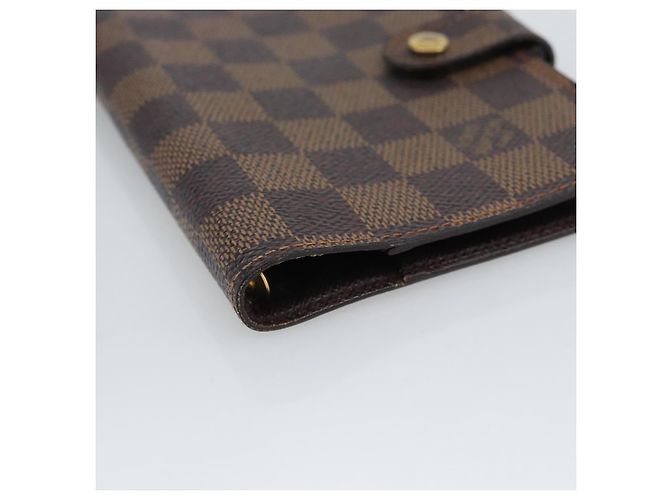 LOUIS VUITTON Damier Ebene Agenda PM Day Planner Cover R20700 LV Auth BA13650 - vista 14
