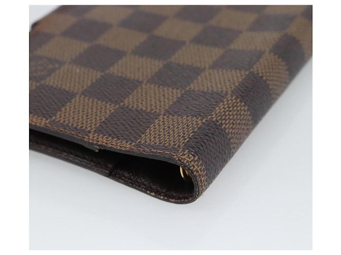 LOUIS VUITTON Damier Ebene Agenda PM Day Planner Cover R20700 LV Auth BA13650 - vista 15