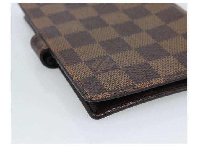 LOUIS VUITTON Damier Ebene Agenda PM Day Planner Cover R20700 LV Auth BA13650 - vista 16