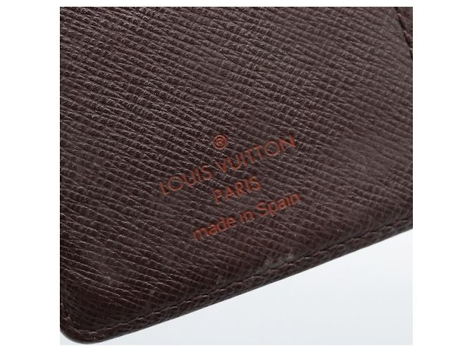 LOUIS VUITTON Damier Ebene Agenda PM Day Planner Cover R20700 LV Auth BA13650 - vista 17