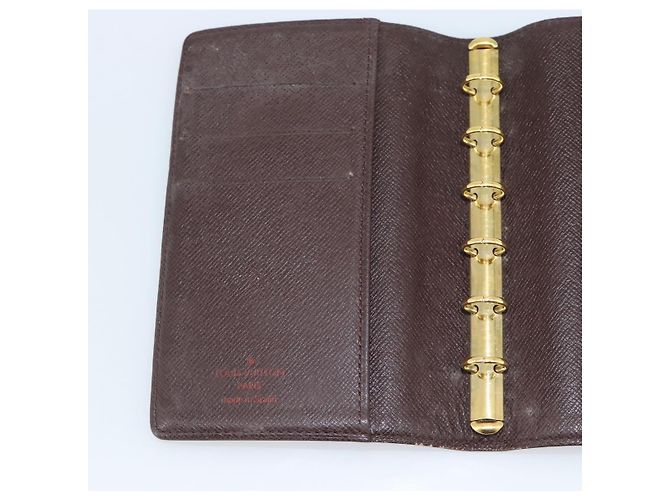 LOUIS VUITTON Damier Ebene Agenda PM Day Planner Cover R20700 LV Auth BA13650 - vista 18