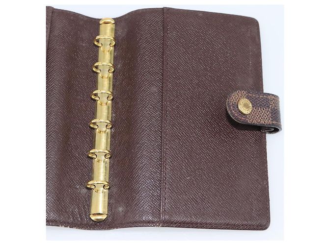 LOUIS VUITTON Damier Ebene Agenda PM Day Planner Cover R20700 LV Auth BA13650 - vista 19