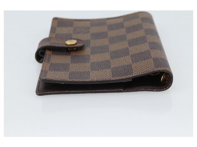 LOUIS VUITTON Damier Ebene Agenda PM Day Planner Cover R20700 LV Auth BA13650 - vista 5