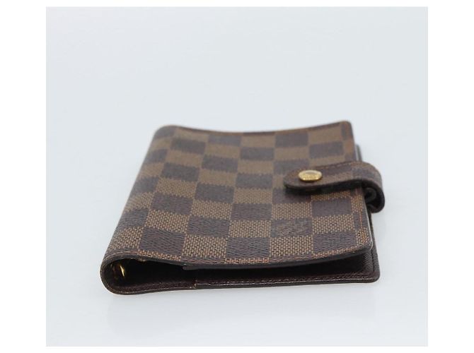 LOUIS VUITTON Damier Ebene Agenda PM Day Planner Cover R20700 LV Auth BA13650 - vista 6