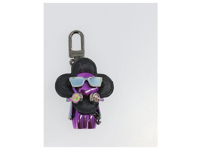 LOUIS VUITTON Monogram Eclipse Vivienne DJ Bag Charm M69479 LV Auth 187425SAM Porpora Monogramma - vista 13