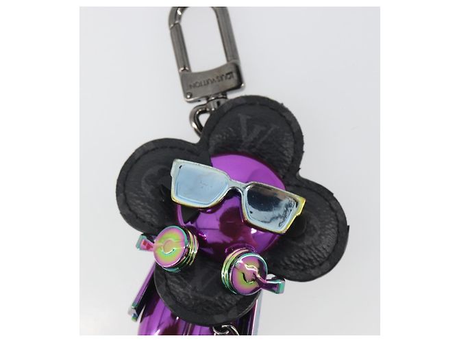 LOUIS VUITTON Monogram Eclipse Vivienne DJ Bag Charm M69479 LV Auth 187425SAM Porpora Monogramma - vista 3