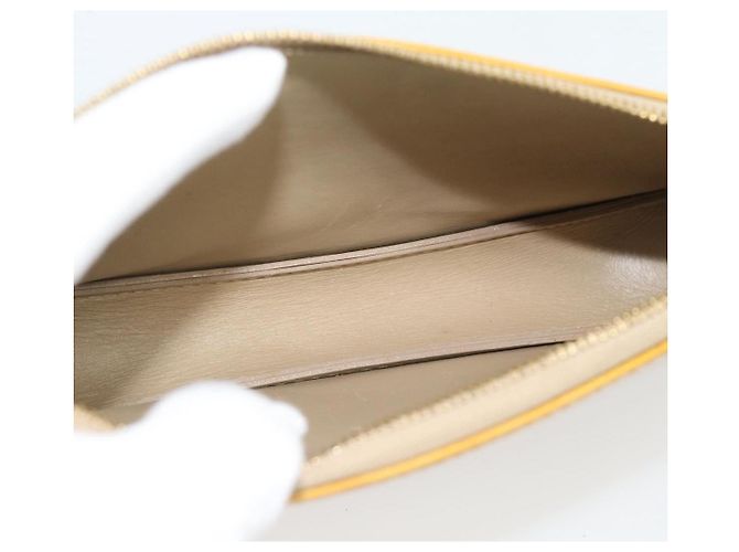LOUIS VUITTON Monogram Vernis Lexington Pouch Beige M91010 LV Auth ka4881 - vista 11