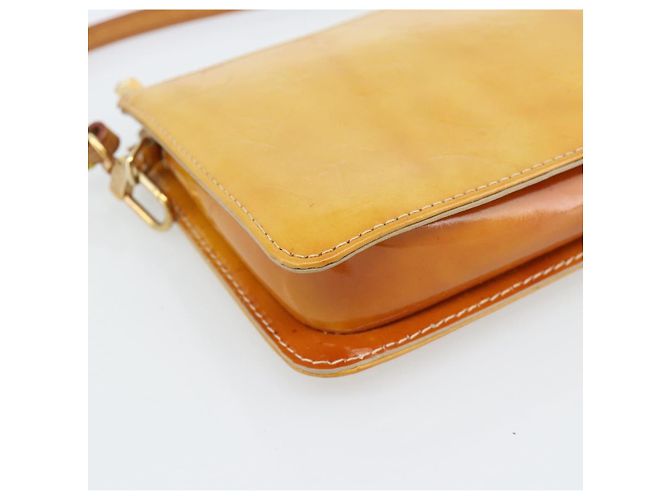 LOUIS VUITTON Monogram Vernis Lexington Pouch Beige M91010 LV Auth ka4881 - vista 15