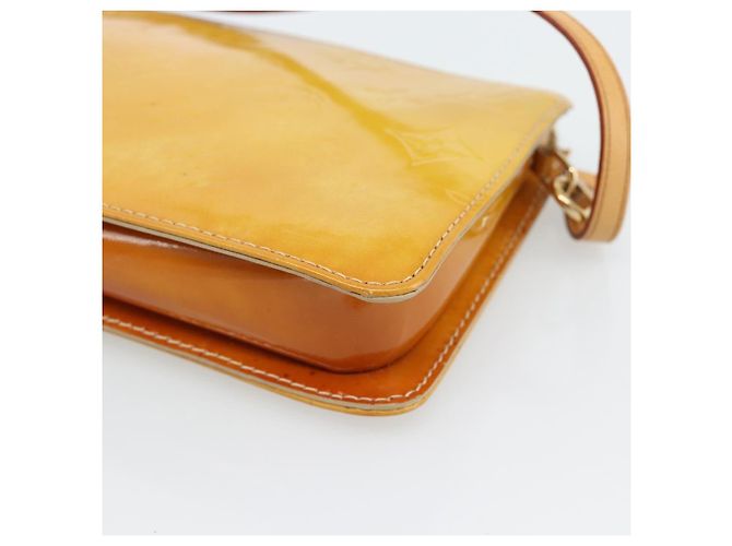 LOUIS VUITTON Monogram Vernis Lexington Pouch Beige M91010 LV Auth ka4881 - vista 16