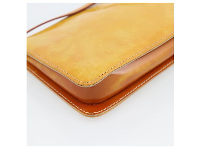LOUIS VUITTON Monogram Vernis Lexington Pouch Beige M91010 LV Auth ka4881 - vista 17