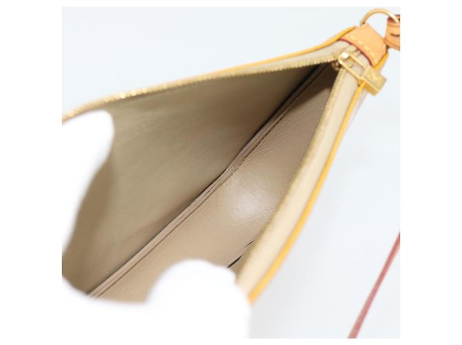 LOUIS VUITTON Monogram Vernis Lexington Pouch Beige M91010 LV Auth ka4881 - vista 20