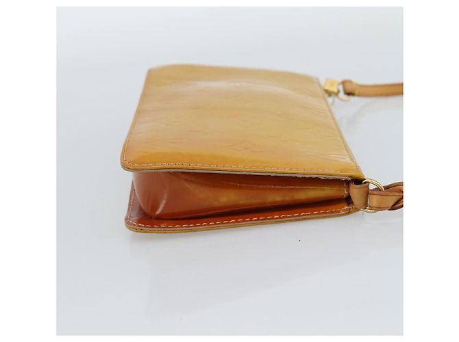 LOUIS VUITTON Monogram Vernis Lexington Pouch Beige M91010 LV Auth ka4881 - vista 4