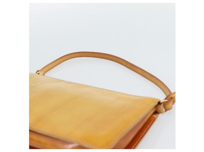 LOUIS VUITTON Monogram Vernis Lexington Pouch Beige M91010 LV Auth ka4881 - vista 8