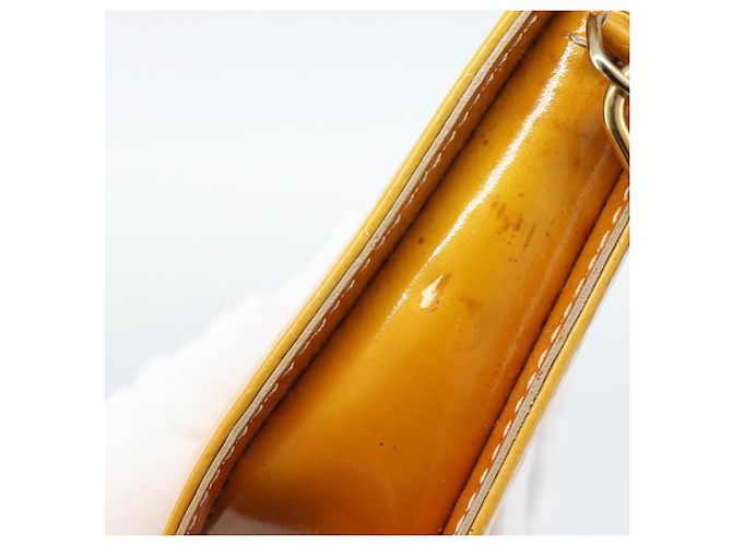 LOUIS VUITTON Monogram Vernis Lexington Pouch Beige M91010 LV Auth ka4881 - vista 9