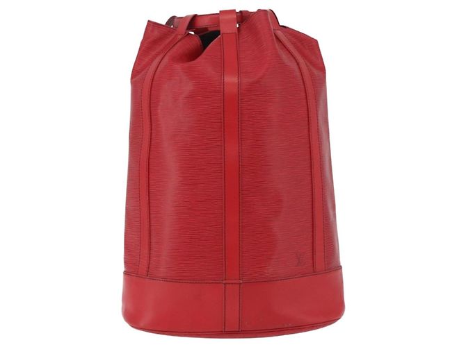LOUIS VUITTON Epi Randonnee GM Shoulder Bag Red M43087 LV Auth bs35628 Rosso - vista 13