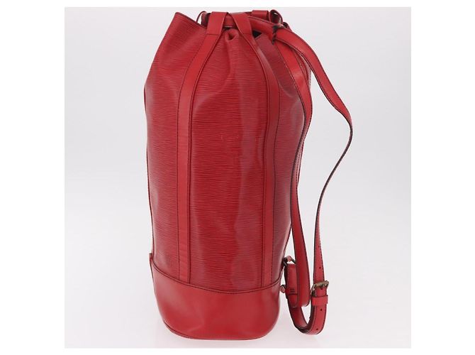 LOUIS VUITTON Epi Randonnee GM Shoulder Bag Red M43087 LV Auth bs35628 Rosso - vista 3