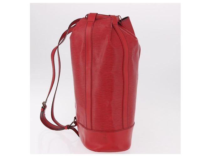 LOUIS VUITTON Epi Randonnee GM Shoulder Bag Red M43087 LV Auth bs35628 Rosso - vista 4