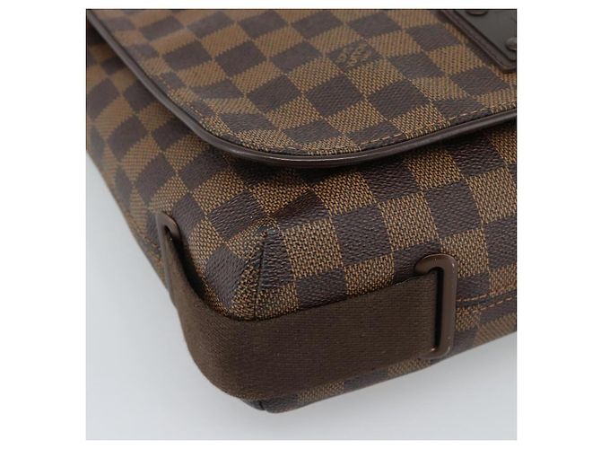 LOUIS VUITTON Borsa a spalla Damier Ebene Brooklyn MM N51211 LV Auth ka4886 - vista 14