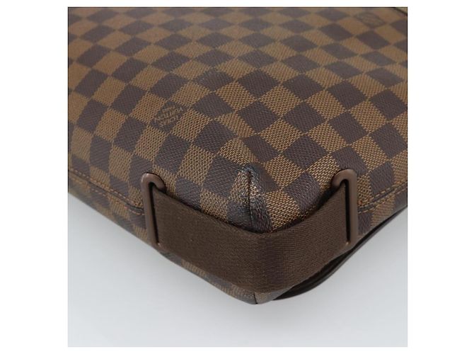 LOUIS VUITTON Borsa a spalla Damier Ebene Brooklyn MM N51211 LV Auth ka4886 - vista 15