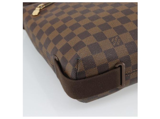 LOUIS VUITTON Borsa a spalla Damier Ebene Brooklyn MM N51211 LV Auth ka4886 - vista 16