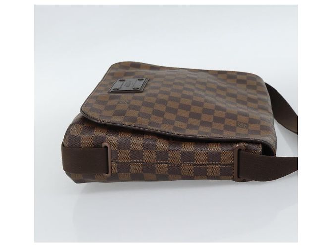 LOUIS VUITTON Borsa a spalla Damier Ebene Brooklyn MM N51211 LV Auth ka4886 - vista 4