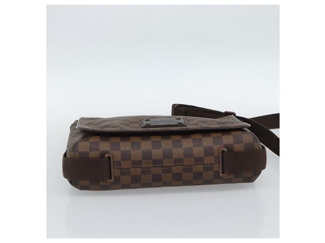 LOUIS VUITTON Borsa a spalla Damier Ebene Brooklyn MM N51211 LV Auth ka4886 - vista 5