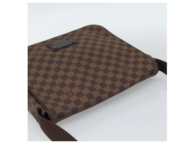 LOUIS VUITTON Borsa a spalla Damier Ebene Brooklyn MM N51211 LV Auth ka4886 - vista 6