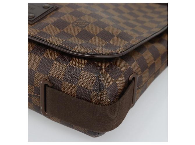 LOUIS VUITTON Borsa a spalla Damier Ebene Brooklyn MM N51211 LV Auth ka4886 - vista 9