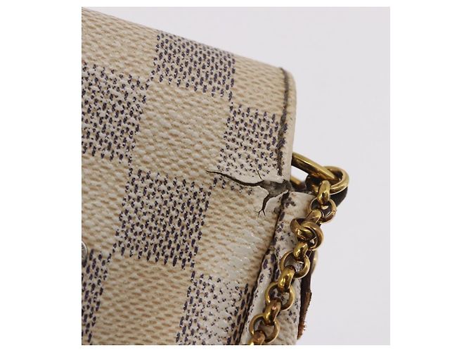 LOUIS VUITTON Borsa a tracolla Damier Azur Favorit PM 2way N41277 LV Auth bs35626 - vista 10