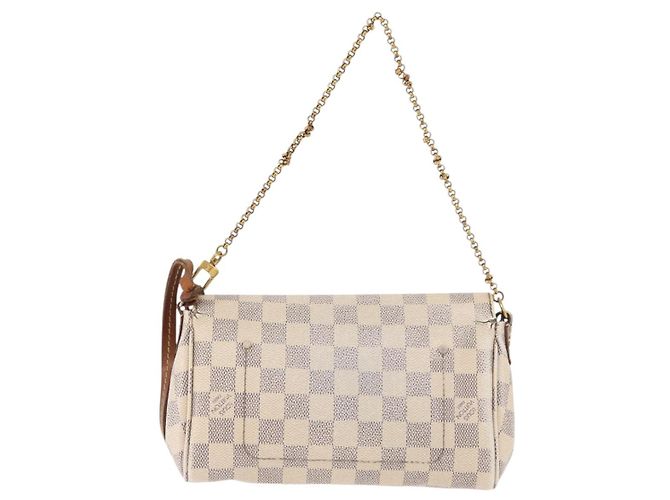 LOUIS VUITTON Borsa a tracolla Damier Azur Favorit PM 2way N41277 LV Auth bs35626 - vista 2