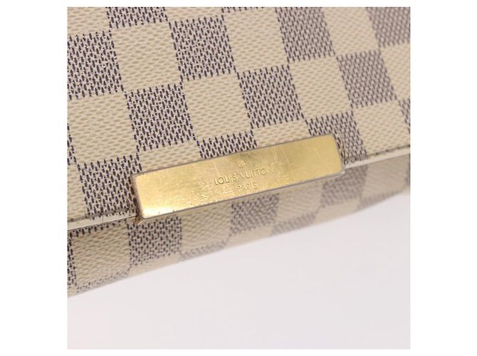 LOUIS VUITTON Borsa a tracolla Damier Azur Favorit PM 2way N41277 LV Auth bs35626 - vista 20
