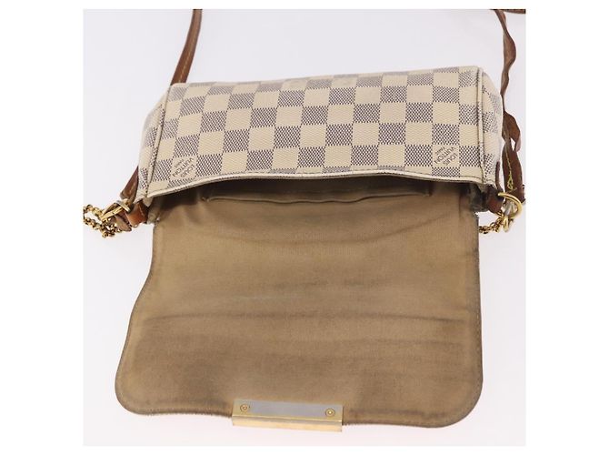 LOUIS VUITTON Borsa a tracolla Damier Azur Favorit PM 2way N41277 LV Auth bs35626 - vista 21