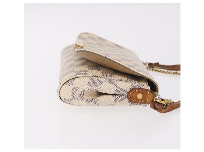 LOUIS VUITTON Borsa a tracolla Damier Azur Favorit PM 2way N41277 LV Auth bs35626 - vista 3