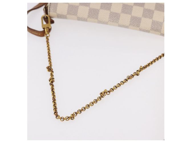 LOUIS VUITTON Borsa a tracolla Damier Azur Favorit PM 2way N41277 LV Auth bs35626 - vista 7