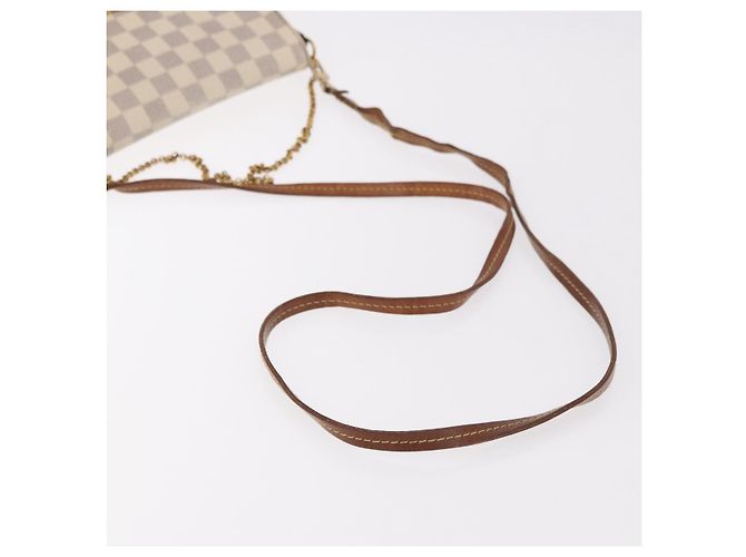 LOUIS VUITTON Borsa a tracolla Damier Azur Favorit PM 2way N41277 LV Auth bs35626 - vista 8