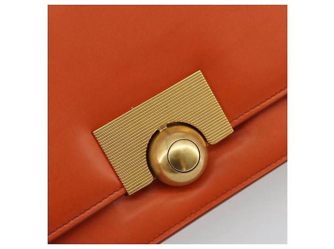 Borsa a Spalla BOTTEGA VENETA in Pelle Orange Gold Auth BA13577V D'oro Arancione - vista 17