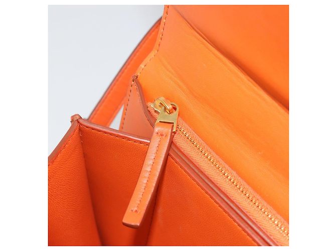 Borsa a Spalla BOTTEGA VENETA in Pelle Orange Gold Auth BA13577V D'oro Arancione - vista 22