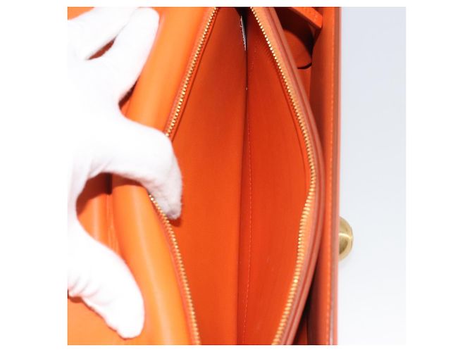 Borsa a Spalla BOTTEGA VENETA in Pelle Orange Gold Auth BA13577V D'oro Arancione - vista 23