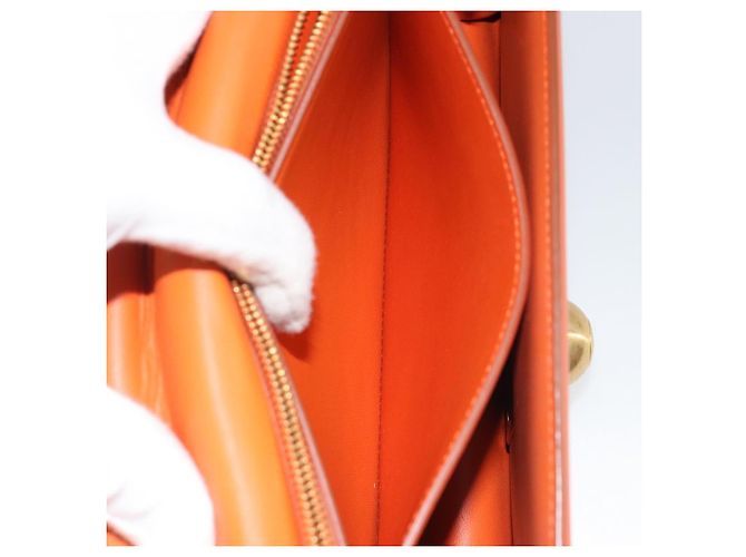 Borsa a Spalla BOTTEGA VENETA in Pelle Orange Gold Auth BA13577V D'oro Arancione - vista 24