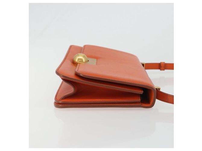 Borsa a Spalla BOTTEGA VENETA in Pelle Orange Gold Auth BA13577V D'oro Arancione - vista 3