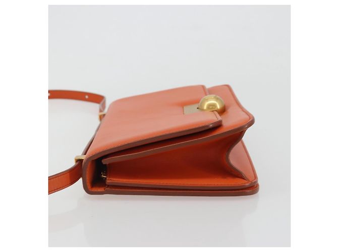 Borsa a Spalla BOTTEGA VENETA in Pelle Orange Gold Auth BA13577V D'oro Arancione - vista 4