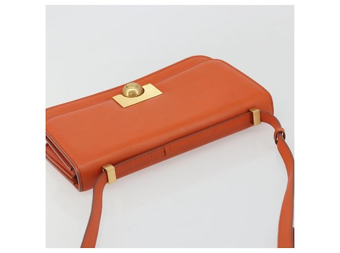 Borsa a Spalla BOTTEGA VENETA in Pelle Orange Gold Auth BA13577V D'oro Arancione - vista 6