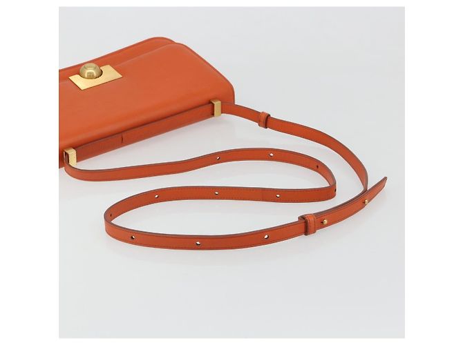Borsa a Spalla BOTTEGA VENETA in Pelle Orange Gold Auth BA13577V D'oro Arancione - vista 7