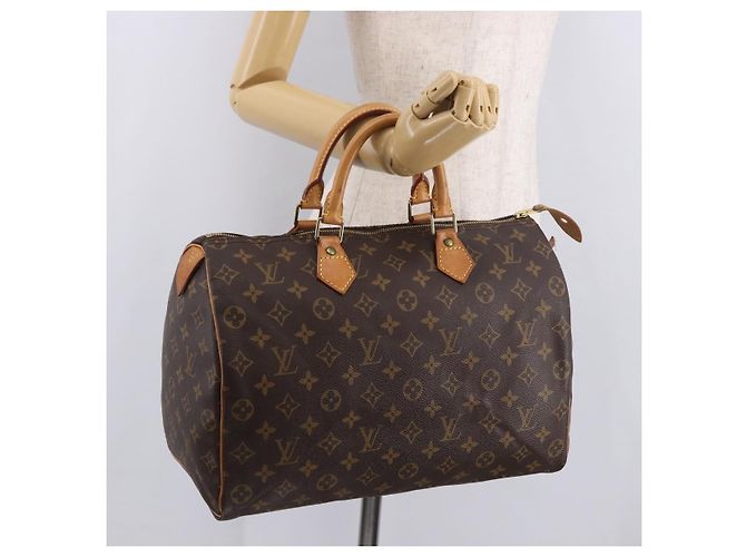 LOUIS VUITTON Borsa Monogram Speedy 35 M41524 LV Auth 187938V Monogramma - vista 23