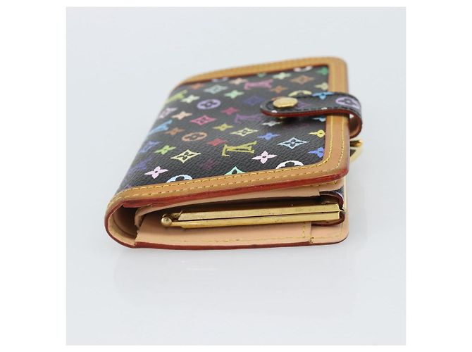 LOUIS VUITTON Portefeuille Viennois Multicolor Black M92988 Auth 188893A Nero - vista 4