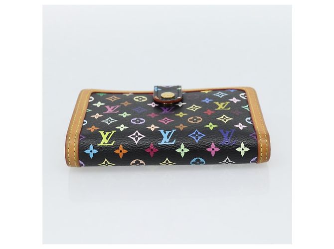 LOUIS VUITTON Portefeuille Viennois Multicolor Black M92988 Auth 188893A Nero - vista 6